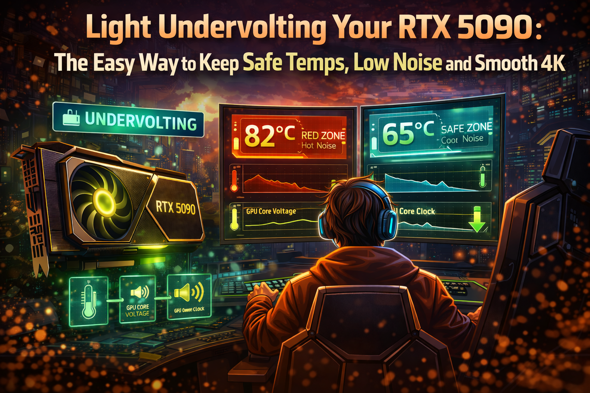 Light Undervolting Your RTX 5090: The Easy Way to Keep Safe Temps, Low Noise and Smooth 4K