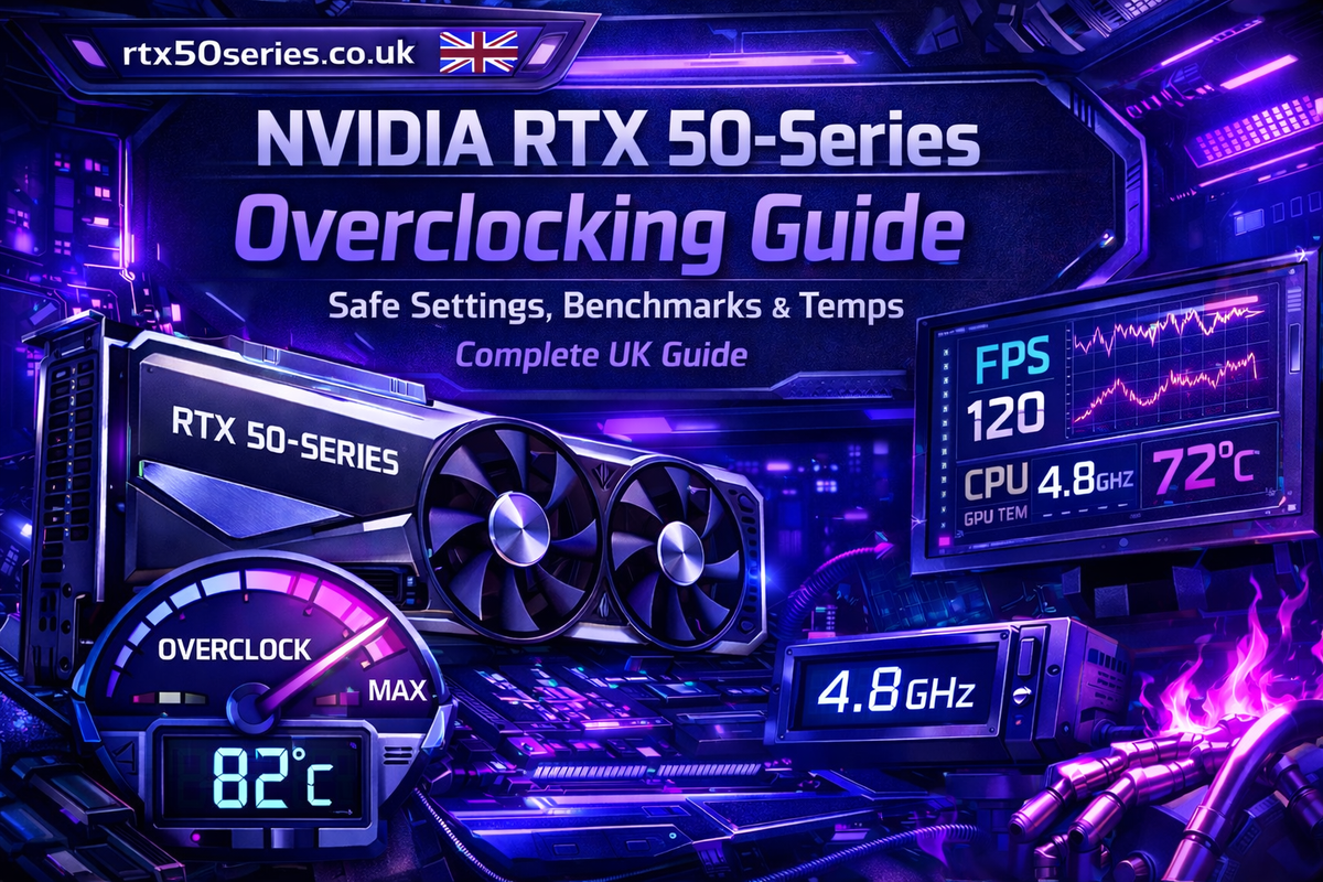 NVIDIA RTX 50-Series Overclocking Guide: Safe Settings, Benchmarks & Temps (Complete UK Guide)
