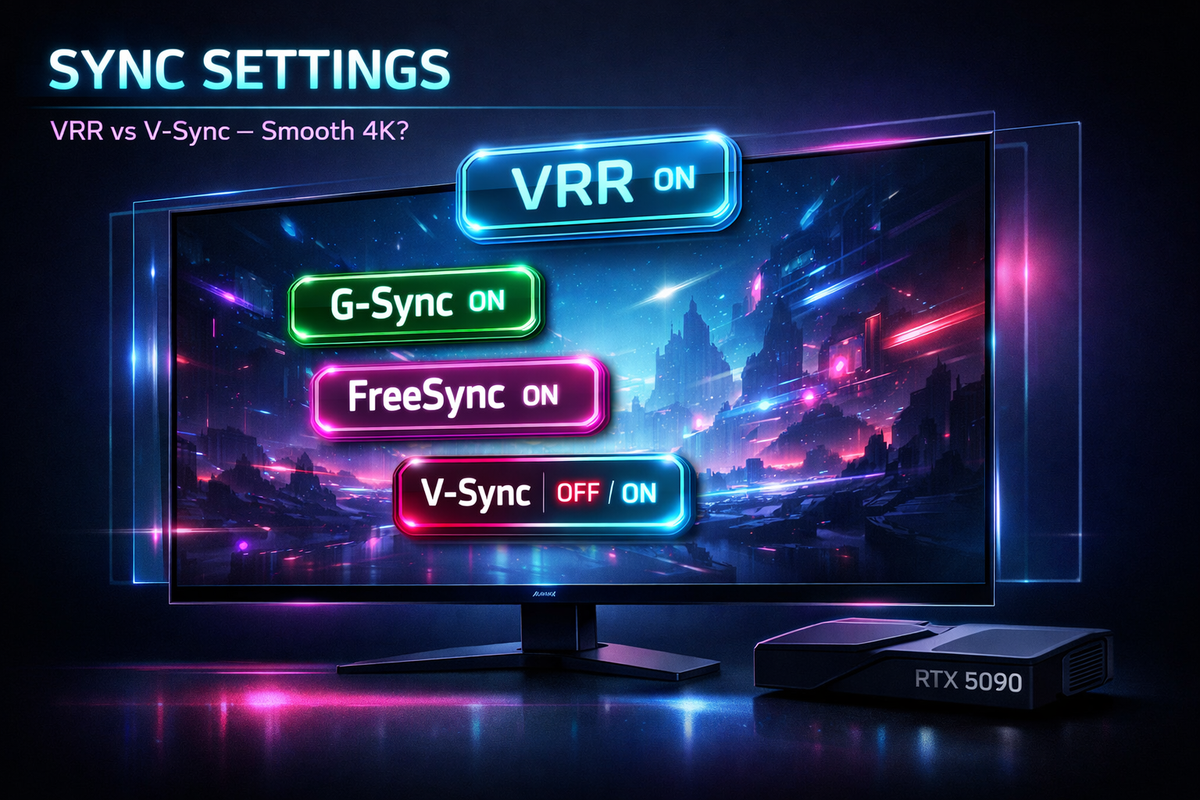 VRR, G-Sync, FreeSync and V-Sync: The Sync Settings That Make or Break 4K RTX 5090 Smoothness