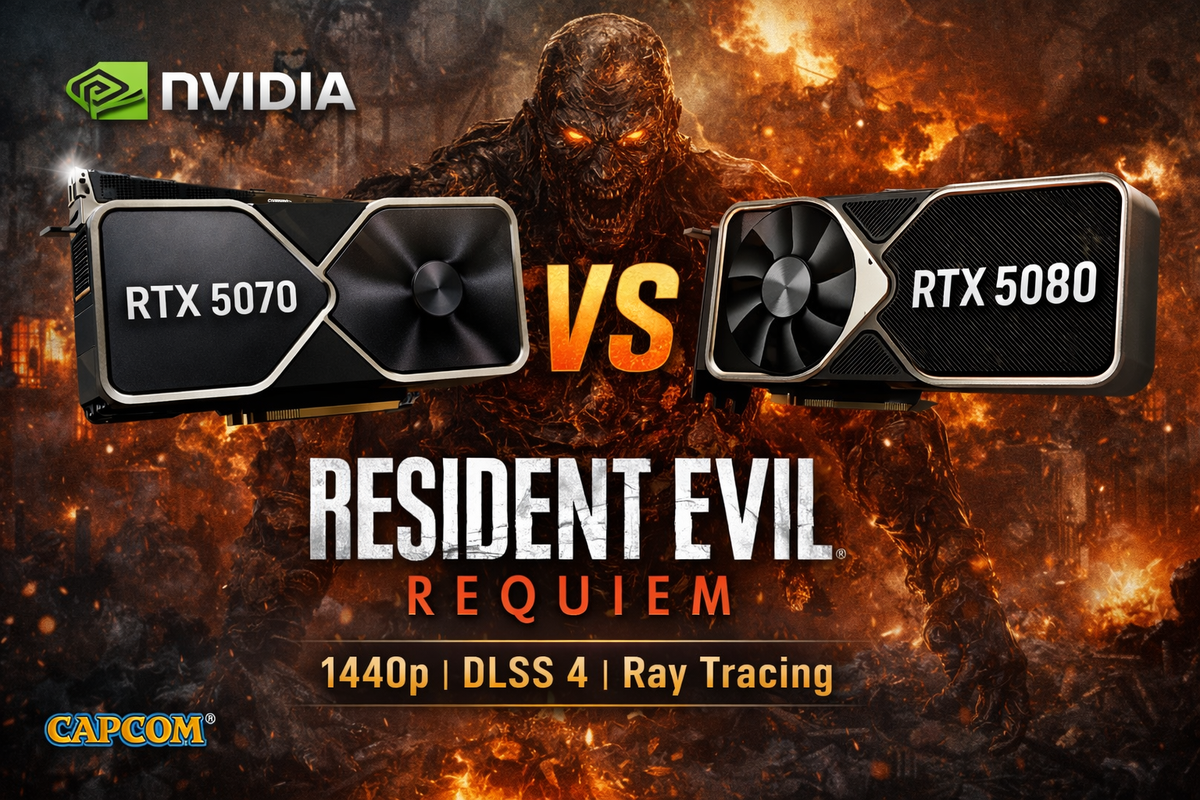 RTX 5070 vs RTX 5080 for 1440p Resident Evil Requiem