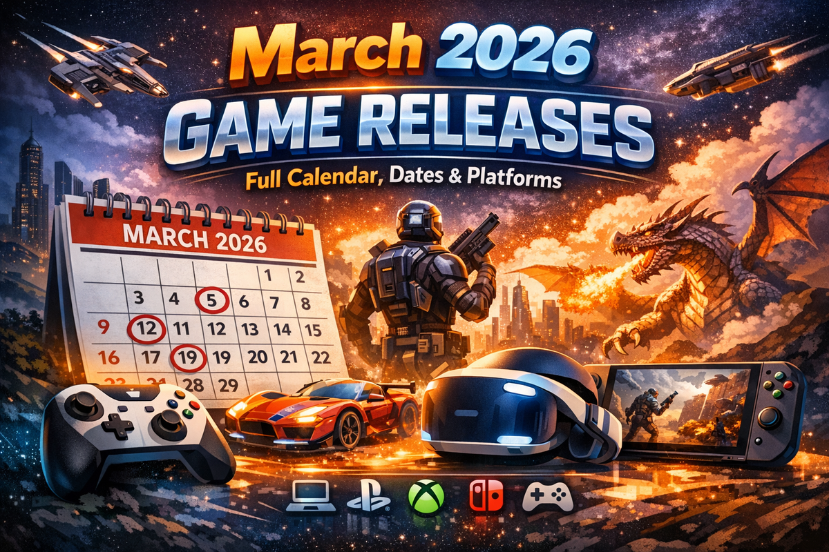 March 2026 Game Releases: Full Calendar, Dates & Platforms