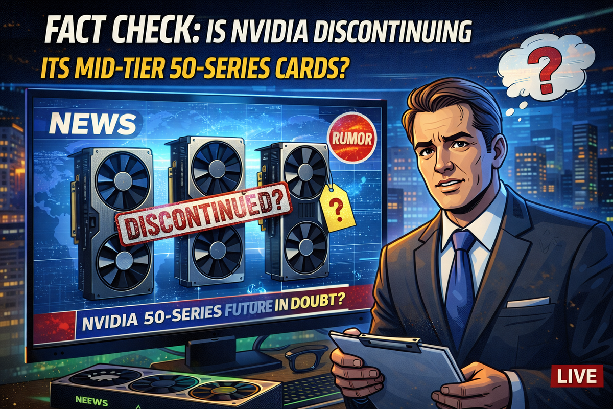 Fact Check: Is Nvidia Discontinuing Its Mid-Tier RTX 50-Series Graphics Cards?