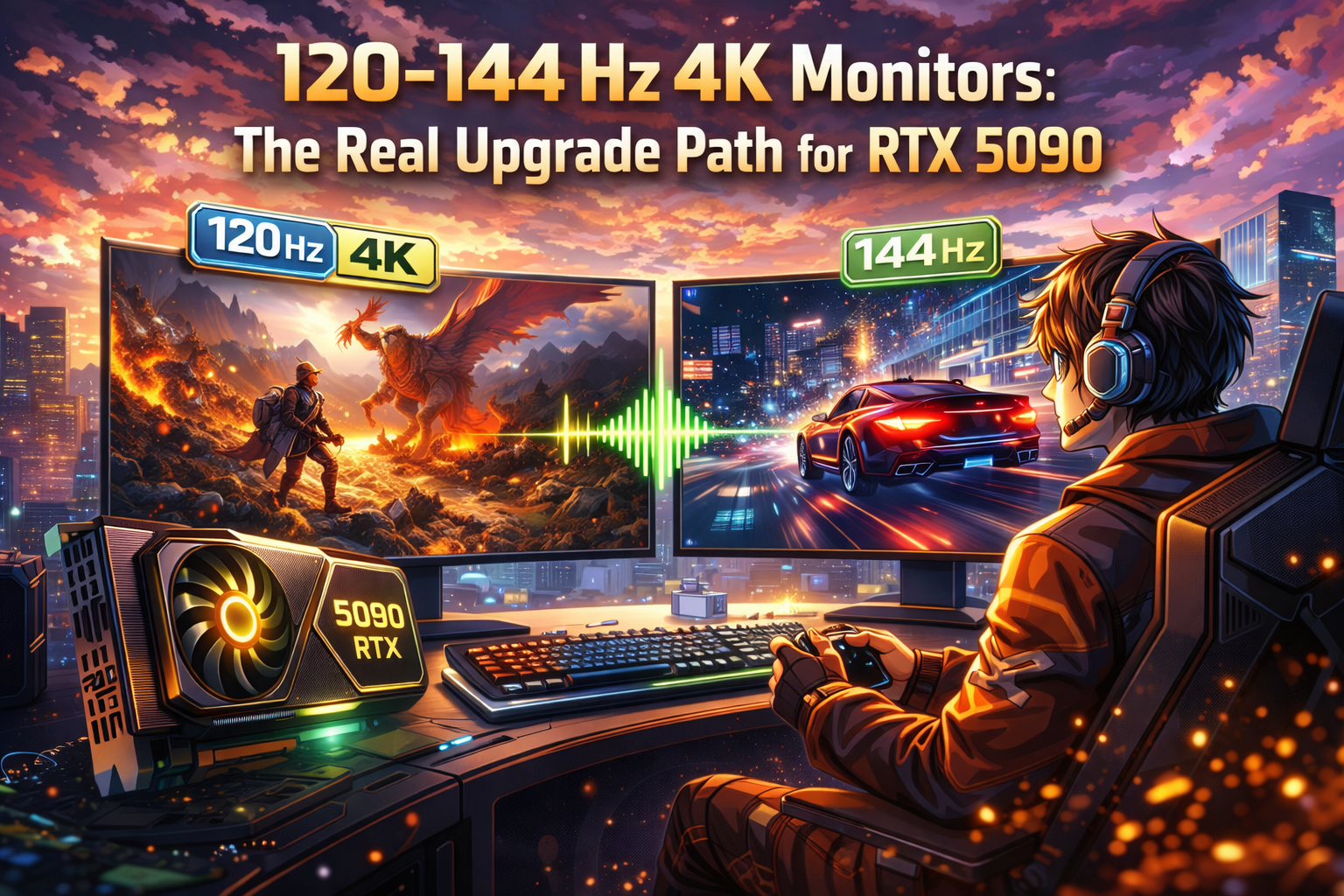 120–144 Hz 4K Monitors rtx 5090