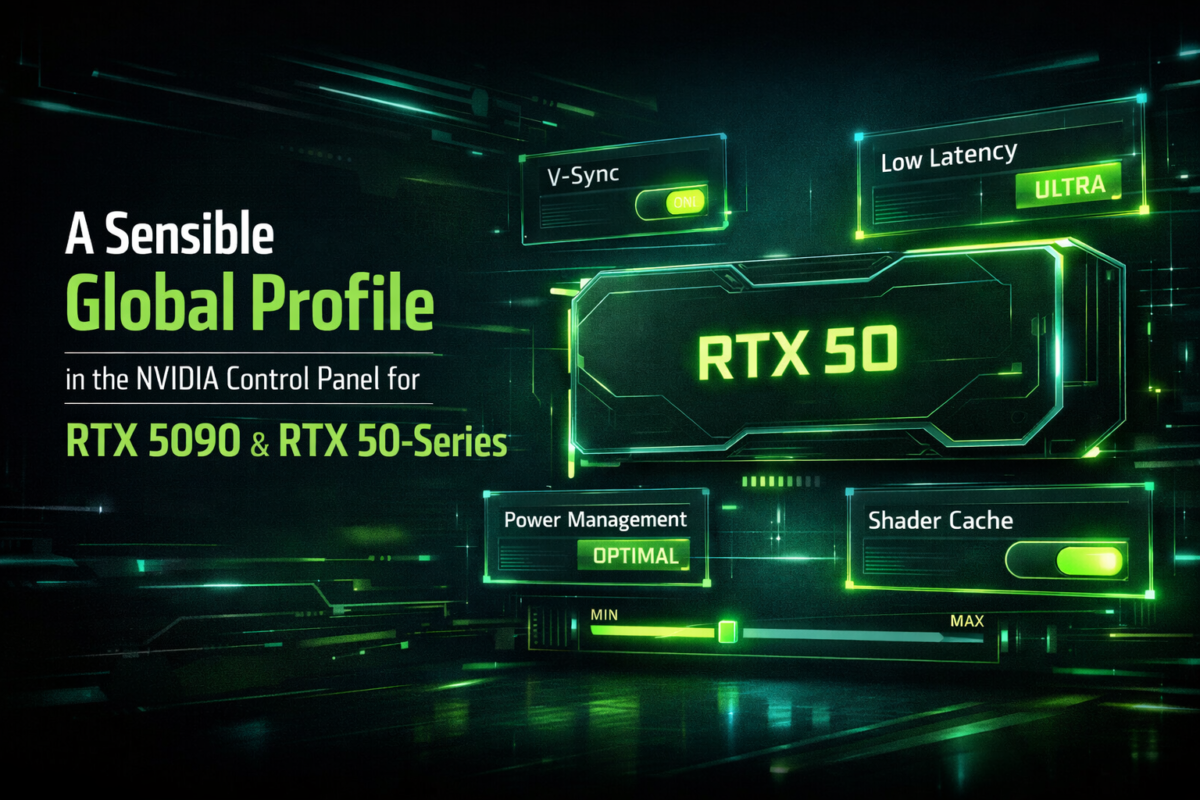 A Sensible Global Profile in the NVIDIA Control Panel for RTX 5090 & RTX 50-Series