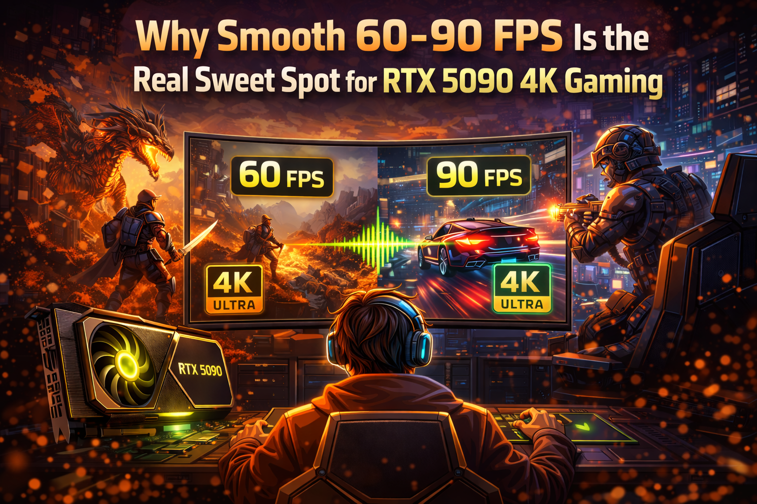 Why Smooth 60–90 FPS Is the Real Sweet Spot for RTX 5090 4K Gaming