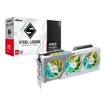 Asrock Radeon RX 9060 XT Steel Legend 16GB OC Graphics Card 90-GA5JZZ-00UANF