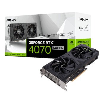 PNY NVIDIA GeForce RTX 4070 SUPER 12GB VERTO OC Dual Fan Ada Lovelace Graphics Card (VCG4070S12DFXPB1-O)VCG4070S12DFXPB1-O - 2