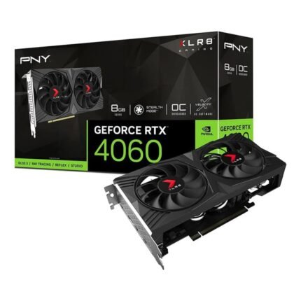 PNY NVIDIA GeForce RTX 4060 8GB XLR8 VERTO Dual OC Ada Lovelace Graphics Card VCG40608DFXPB1-O