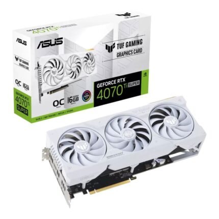 ASUS GeForce RTX 4070 Ti SUPER TUF Gaming WHITE OC 16GB Ada Lovelace Graphics Card 90YV0KF2-M0NA00