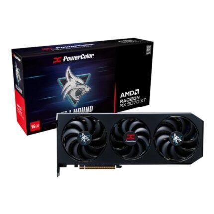 PowerColor AMD Radeon RX 9070 XT Hellhound 16GB OC Gaming Graphics Card RX9070XT 16G-L/OC