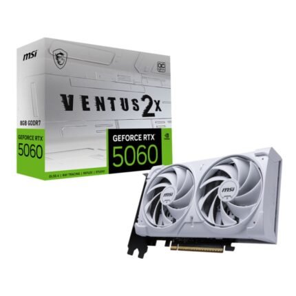 MSI GeForce RTX 5060 VENTUS 2X 8GB OC Graphics Card - WHITERTX 5060 8G VENTUS 2X OC WHITE