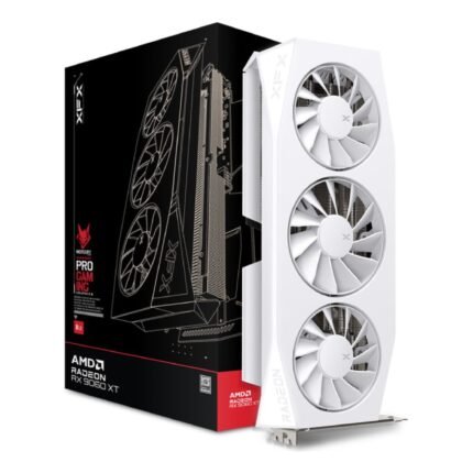 XFX Radeon RX 9060 XT Mercury Gaming 16GB OC Graphics Card - WhiteRX-96TMERCW9