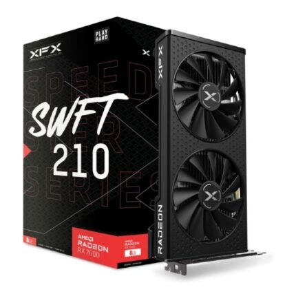 XFX Speedster SWFT 210 CORE Radeon RX 7600 8GB GDDR6 Graphics Card RX-76PSWFTFY
