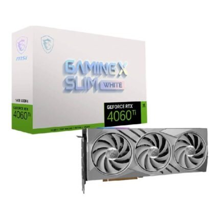 MSI GeForce RTX 4060 Ti GAMING X SLIM WHITE 16GB Ada Lovelace Graphics Card RTX 4060 TI GAMING X SLIM WHITE 16G