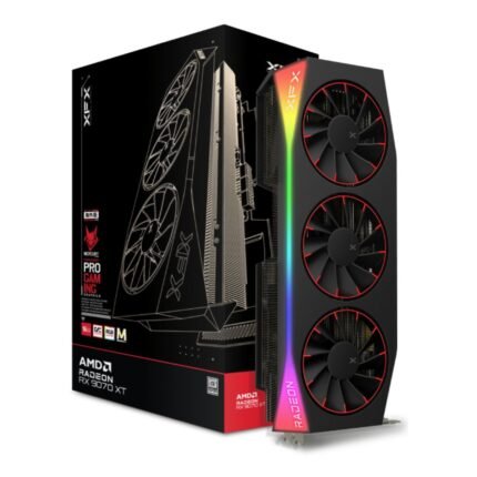 XFX AMD Radeon RX 9070XT Mercury Magnetic Air Dual Slot 16GB OC Gaming Graphics Card RX-97TMARGBA