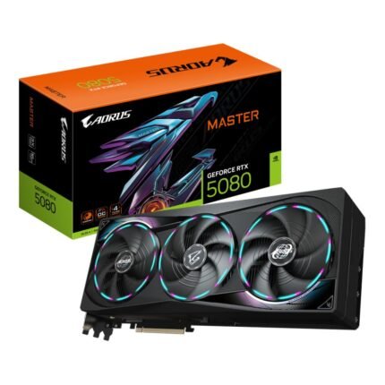 GIGABYTE AORUS GeForce RTX 5080 MASTER 16GB GDDR7 Graphics Card GV-N5080AORUS M-16GD