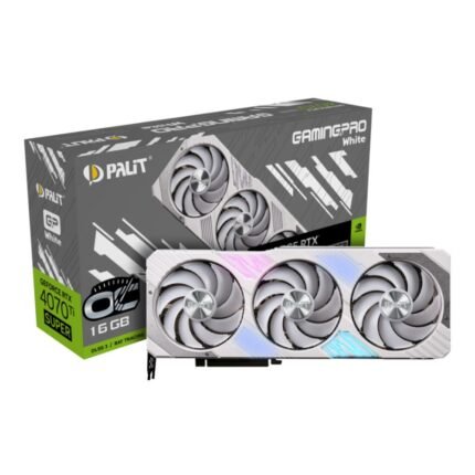 Palit GeForce RTX 4070 Ti SUPER GamingPro White OC 16GB GDDR6X Ada Lovelace Graphics Card NED47TST19T2-1043W