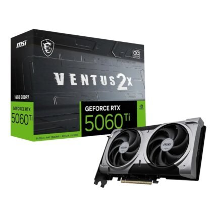 MSI GeForce RTX 5060 Ti 16GB VENTUS 2X OC PLUS Graphics Card GEFORCE RTX 5060 TI 16G VENTUS 2X OC PLUS