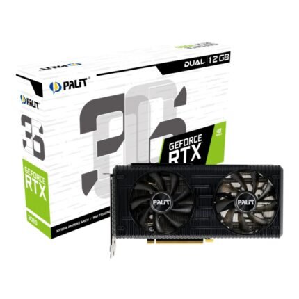 Palit GeForce RTX 3060 Dual 12GB GDDR6 Ampere Graphics Card NE63060019K9-190AD