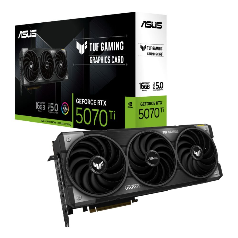 ASUS GeForce RTX 5070 Ti TUF Gaming 16GB Graphics Card 90YV0MD1-M0NA00 ASUS GeForce RTX 5070 Ti TUF Gaming 16GB Graphics Card 90YV0MD1-M0NA00