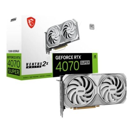 MSI GeForce RTX 4070 SUPER VENTUS 2X WHITE OC 12GB Ada Lovelace Graphics Card RTX 4070 SUPER 12G VENTUS 2X WHITE OC
