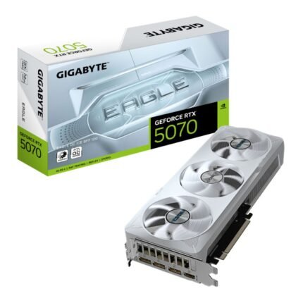 GIGABYTE GeForce RTX 5070 EAGLE ICE 12GB OC Graphics Card - WhiteGV-N5070EAGLEOC ICE-12GD