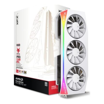 XFX AMD Radeon RX 9070XT Mercury Magnetic Air 16GB OC Gaming Graphics Card WhiteRX-97TMARGW9