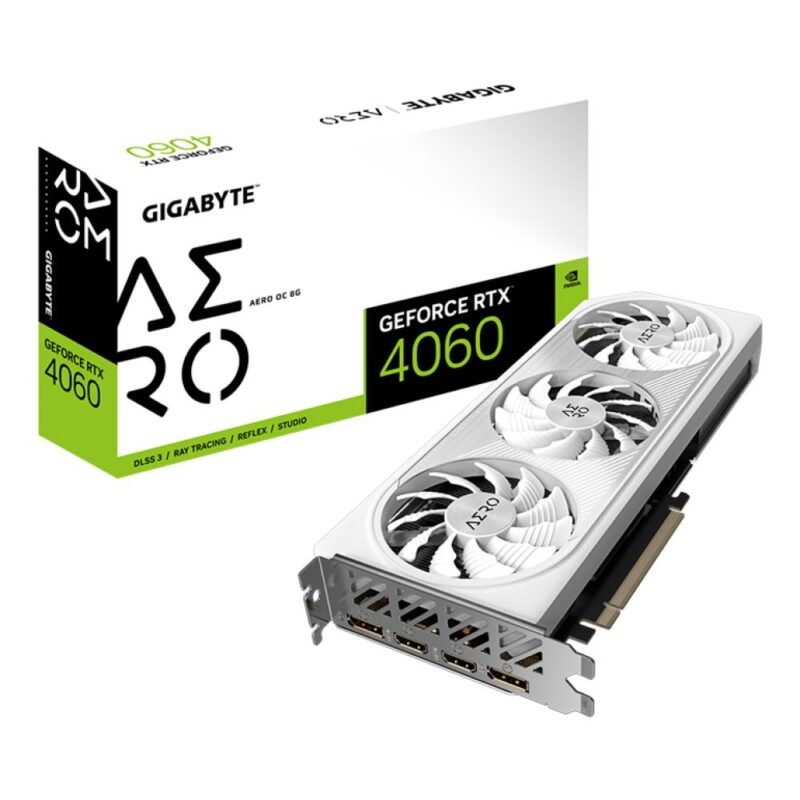 GIGABYTE GeForce RTX 4060 AERO OC 8GB Graphics Card GV-N4060AERO OC-8GD