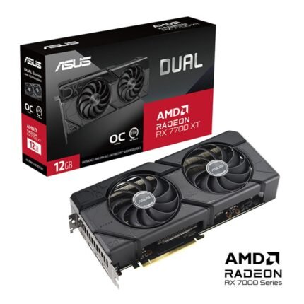 ASUS Dual Radeon RX 7700 XT OC Edition 12GB GDDR6 Graphics Card 90YV0JZ0-M0NA00