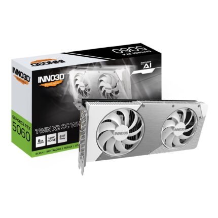 Inno3D GeForce RTX 5060 Twin X2 8GB OC Graphics Card - WhiteN50602-08D7X-195070W