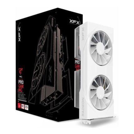 XFX Radeon RX 9060 XT SWIFT Gaming 8GB OC Graphics Card - WhiteRX-96TSW8GWQ