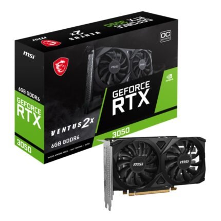 MSI GeForce RTX 3050 VENTUS 2X E 6G OC Graphics Card GEFORCE RTX 3050 VENTUS 2X E 6G OC