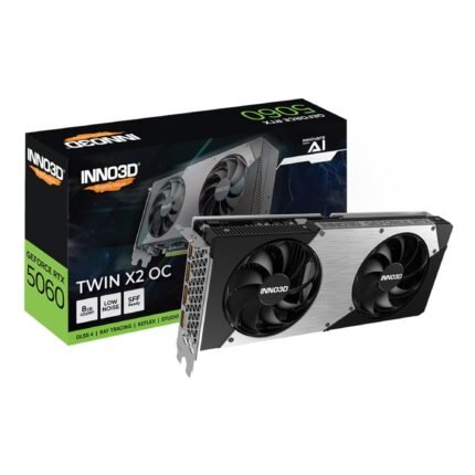 Inno3D GeForce RTX 5060 Twin X2 8GB OC Graphics Card N50602-08D7X-195070N