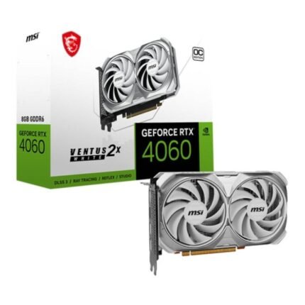 MSI GeForce RTX 4060 VENTUS 2X 8GB OC Graphics Card - WhiteRTX 4060 VENTUS 2X WHITE 8G OC