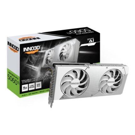 Inno3D Geforce RTX 5060Ti TWIN X2 16GB OC Graphics Card -WhiteN506T2-16D7X-191073W