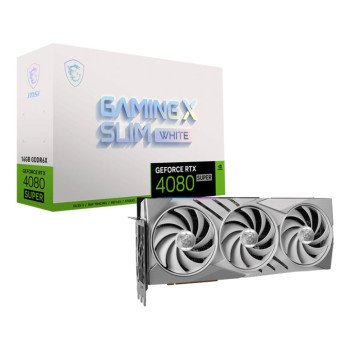 MSI GeForce RTX 4080 SUPER GAMING X SLIM WHITE 16GB Ada Lovelace Graphics Card RTX 4080 SUPER 16G GAMING X SLIM WHITE - 2