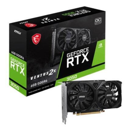 MSI GeForce RTX 3050 VENTUS 2X OC 6GB Ampere Graphics Card RTX 3050 VENTUS 2X 6G OC