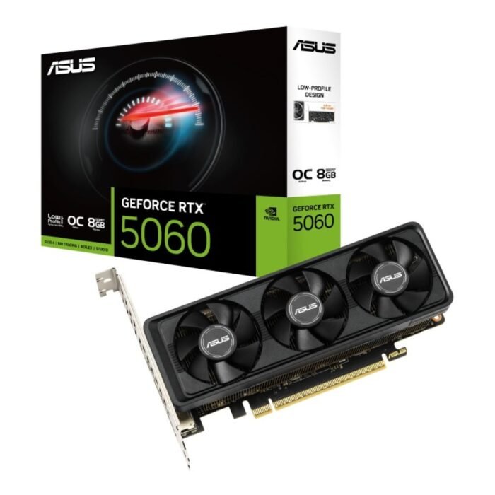 ASUS GeForce RTX 5060 LP BRK OC Edition 8GB GDDR7 Graphics Card 90YV0N90-M0NA00