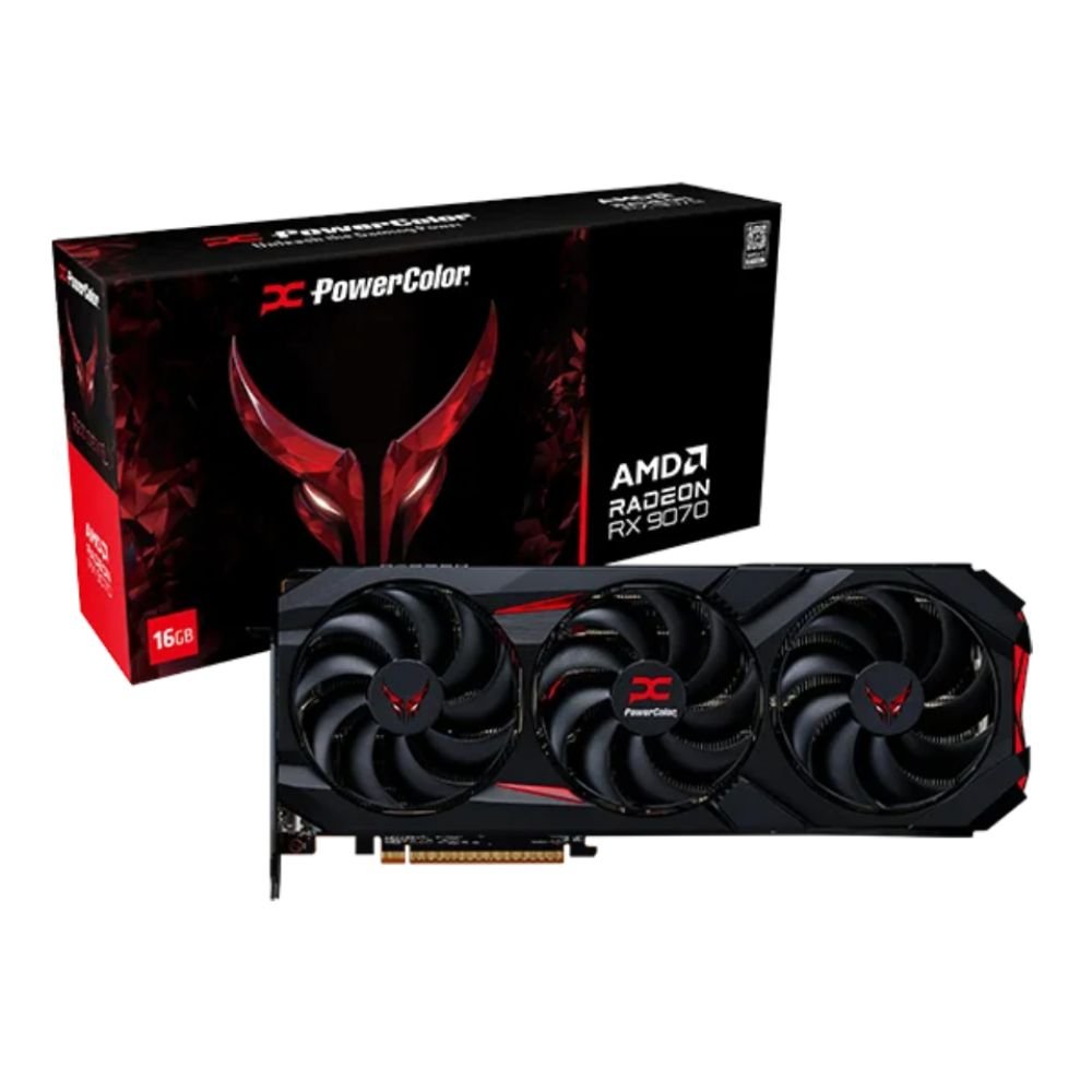 PowerColor AMD Radeon RX 9070 Red Devil 16GB OC Graphics Card RX9070 16G-E/OC PowerColor AMD Radeon RX 9070 Red Devil 16GB OC Graphics Card RX9070 16G-E/OC